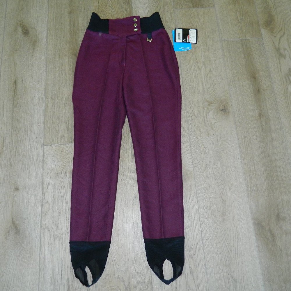 NWT Vintage Tyrolia Skiwear by Head Women Schoeller Ski Stirrup Pants sz 4R